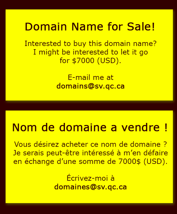 Domain for sale - Domaine a vendre